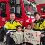 Una familia de Paiporta visita a los bomberos de Segovia que les ayudaron tras las inundaciones