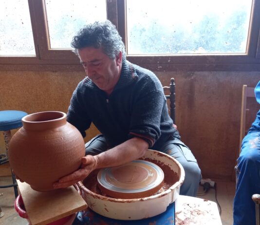 alfarero de un pequeño pueblo de Segovia