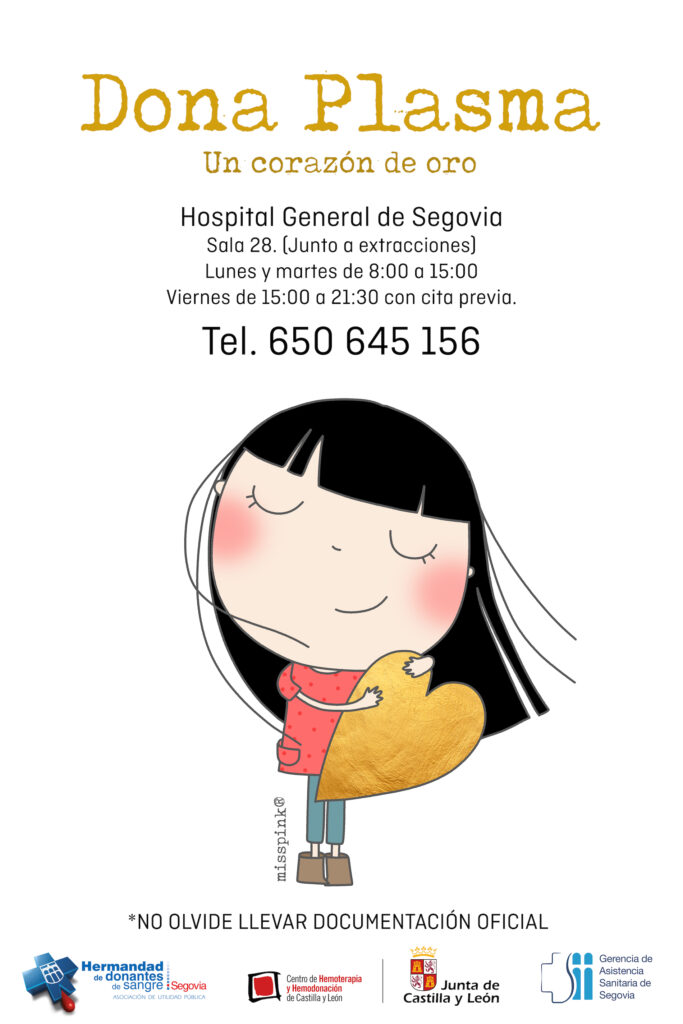 Segovia necesita donantes de plasma