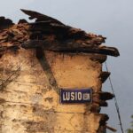 El pueblo de Lusio (León), arrasado por el fuego. César Hornija, Ical