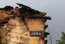 El pueblo de Lusio (León), arrasado por el fuego. César Hornija, Ical