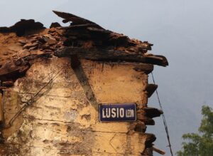 El pueblo de Lusio (León), arrasado por el fuego. César Hornija, Ical