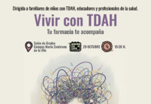 ‘Vivir con TDAH’: una jornada enfocada a las familias Cartel charla 'Vivir con TDAH'