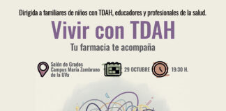 Cartel charla 'Vivir con TDAH'