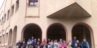 Foto de familia de la IV Marcha de San Frutos