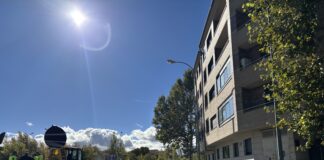 Obras de la rotonda El Espolón por una avería de agua