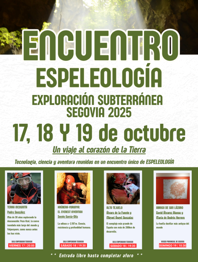 Programa Encuentro Espeleología 2025_ NP Club JASPE Segovia