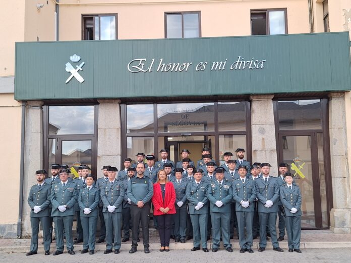 Nuevos miembros en de la Guardia Civil en la comandancia de Segovia