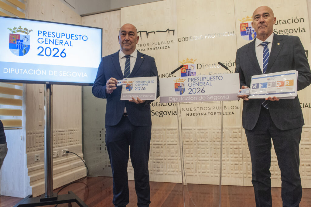 Presentación de los presupuestos de 2026 para la diputación de Segovia