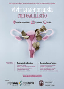 Cartel jornadas menopausia Fundación Caja Rural