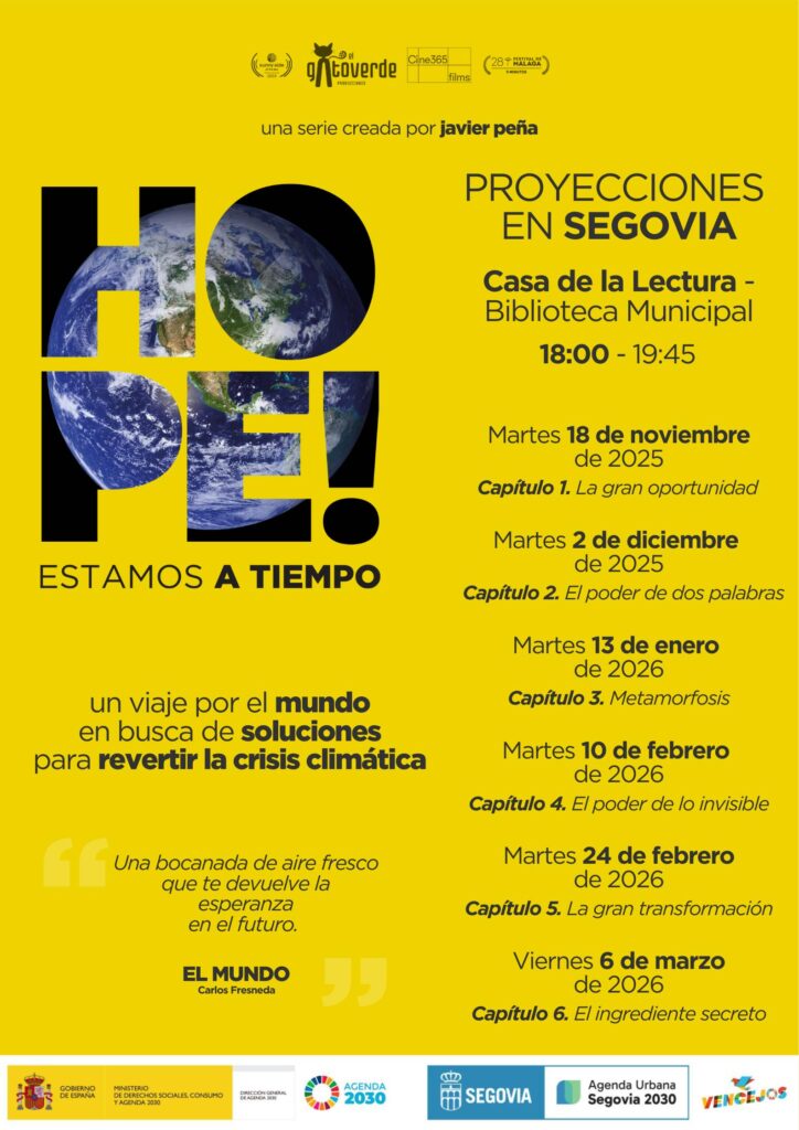 Cartel fechas proyecciones documental 'Hope, estamos a tiempo' Cartel fechas proyecciones documental 'Hope, estamos a tiempo'