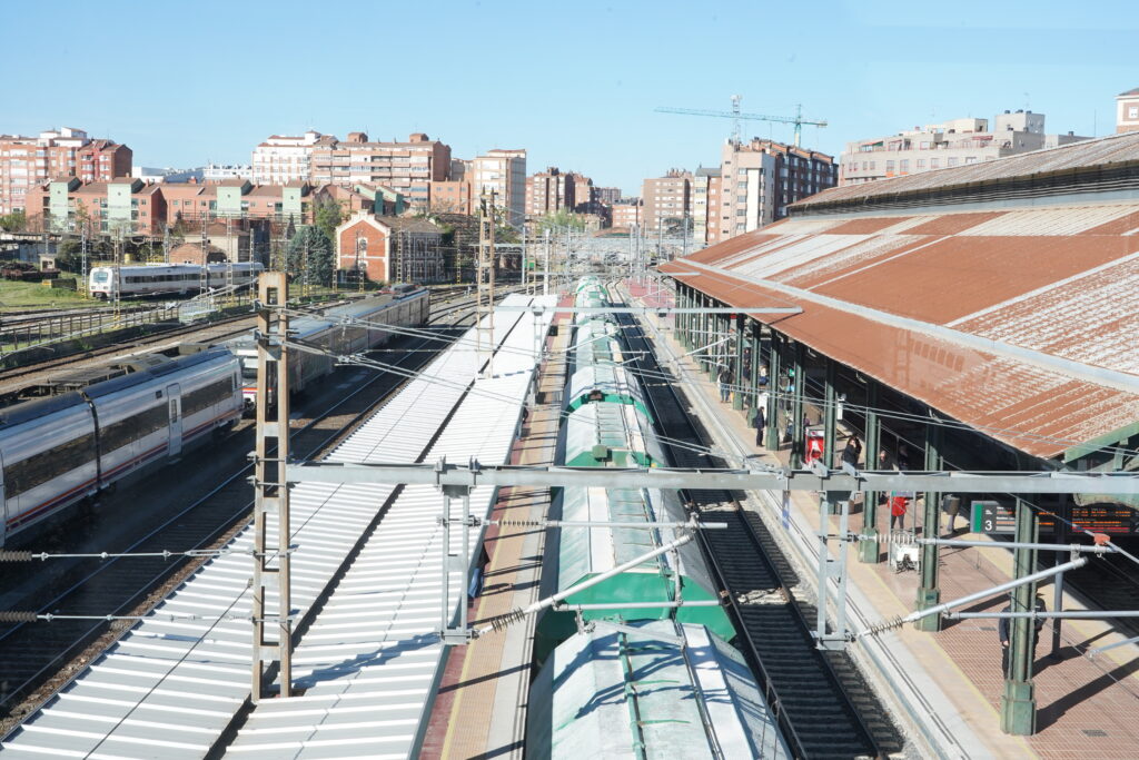 Estación de trenes Valladolid-Campo Grande vías del tren