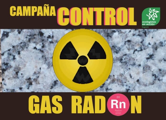 LOGO CAMPAÑA RADON_NP Ecologistas en acción Segovia Logo campaña medición Radón