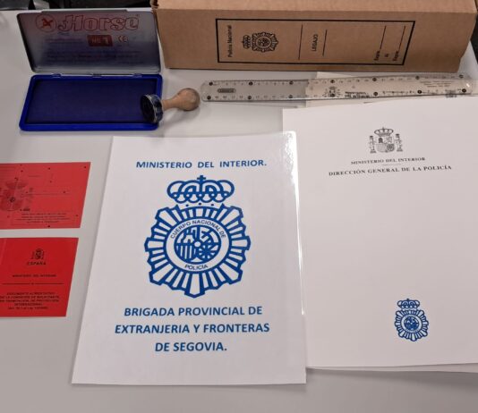 Desmantelada una red de falsificación de empadronamientos en Segovia Encautados documentos de una red de falsificación de empadronamientos en Segovia