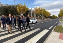 Concluida la obra de la carretera CL-605 que une Segovia y Zamora Visita a la finalización de la obra de la carretera CL-605 en Arévalo