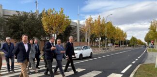 Visita a la finalización de la obra de la carretera CL-605 en Arévalo