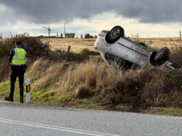 Un herido en un accidente en Palazuelos de Eresma