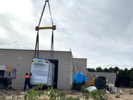 Imagen de la llegada del Horno Crematorio