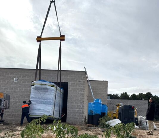 Imagen de la llegada del Horno Crematorio