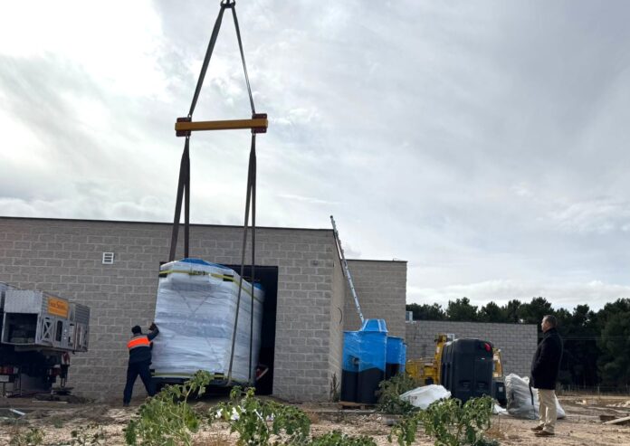 Imagen de la llegada del Horno Crematorio