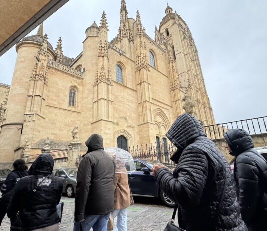 Viento y lluvia activan el aviso amarillo este sábado en Segovia