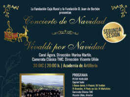 ‘Vivaldi por Navidad’ agenda una segunda fecha en la Academia de Artillería Cartel segundo concierto navidad academia de artillería