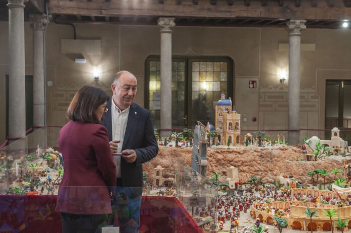 Los vestigios romanos de los yacimientos arqueológicos de la provincia, protagonistas del Belén de la Diputación de Segovia