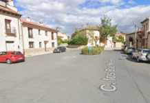 Corte de agua en la calle Bachilleres de Zamarramala Corte de agua