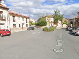 Corte de agua en la calle Bachilleres de Zamarramala Corte de agua