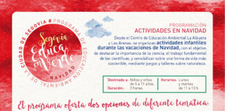 La mujer en la ciencia y la sostenibilidad marcarán las Navidades en Segovia Cartel Segovia Educa en Verde