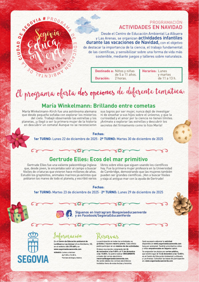 Cartel Segovia Educa en Verde