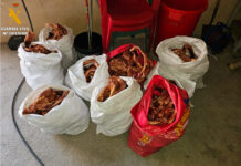 Tres detenidos por presunta apropiación indebida de 420 kilos de cobre