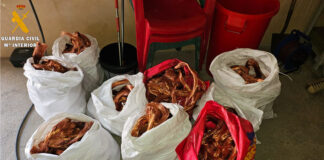 Tres detenidos por presunta apropiación indebida de 420 kilos de cobre