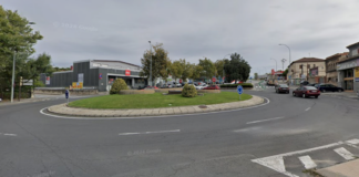 (Actualización) Desvío del tráfico por el asfaltado de esta rotonda de Segovia