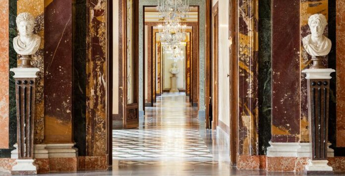 Sala de Mármoles Palacio Real de La Granja Img Patrimonio Nacional