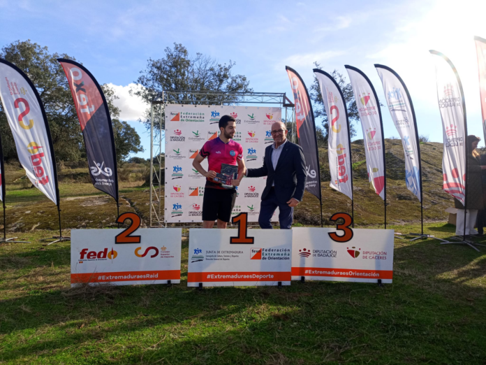 Santiago López, campeón del VIII Trofeo de Extremadura de Orientación en categoría Open Rojo._NP Segovia Orientación Ranking orientación