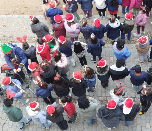 El CEIP Domingo de Soto reúne a alumnos y profesores cantando villancicos Villancicos alumnos CEIP ‘Domingo de Soto’ de Segovia_Junta CyL