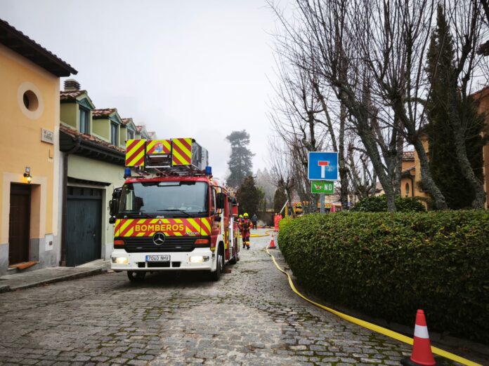 20260110 Incendio Real Sitio de San Ildefonso (3)_NP Diputación de Segovia Incendio El Real Sitio de San Ildefonso
