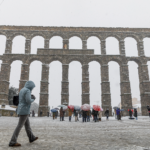 Nieve en Segovia Capital