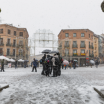 Nieve en Segovia Capital