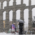 Nieve en Segovia Capital
