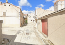 Trabajos en la calle Rogativa de Cuéllar