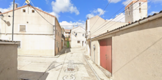 Trabajos en la calle Rogativa de Cuéllar