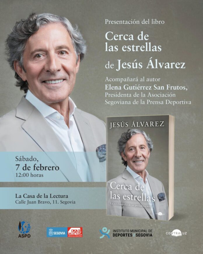 Cartel presentación libro ‘Cerca de las estrellas’_NP Asociación Segoviana de la Prensa Deportiva Cartel presentación libro ‘Cerca de las estrellas’