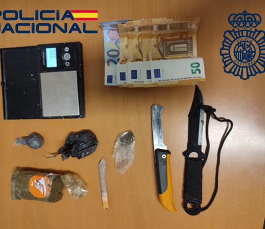 Dos detenidos por tráfico de drogas en una fiesta ilegal en el Polígono de Hontoria