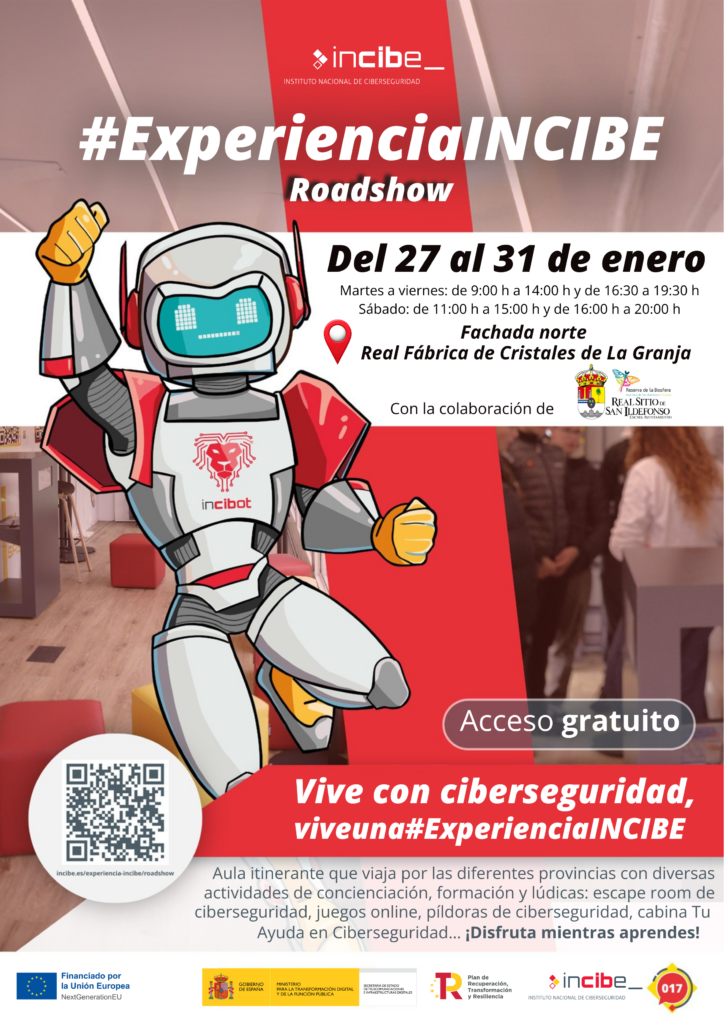 Cartel experiencia INCIBE