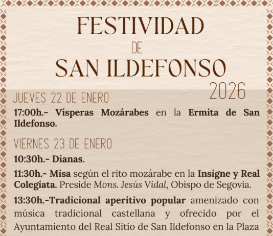 Cartel festividad San Ildefonso