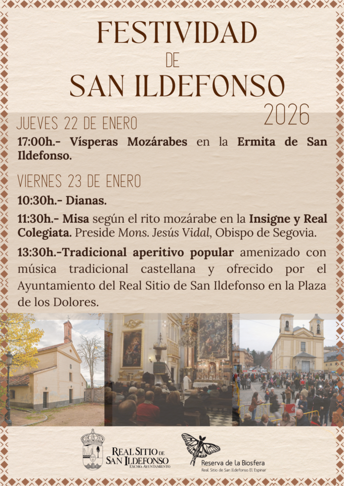 Cartel festividad San Ildefonso