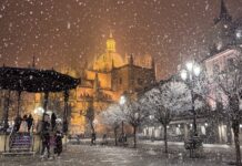 Vuelve la nieve a Segovia