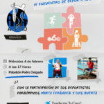 Cartel IV Encuentro de Deporte Adaptado 'Imparables'